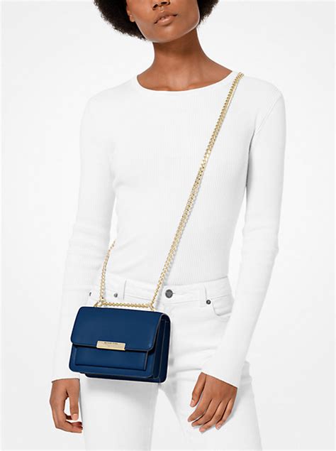 michael kors jade extra-small logo and leather crossbody bag|Jade Extra.